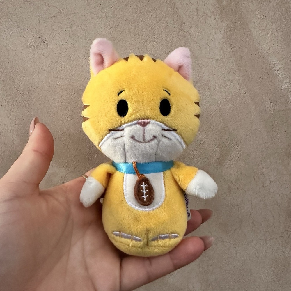 Hallmark Itty Bitty Yellow Kitten Cat Football 5" Plush